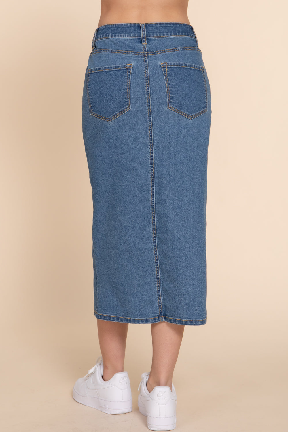 ok.soon×piccadilly COATING DENIM MIDDLE SKIRT |
