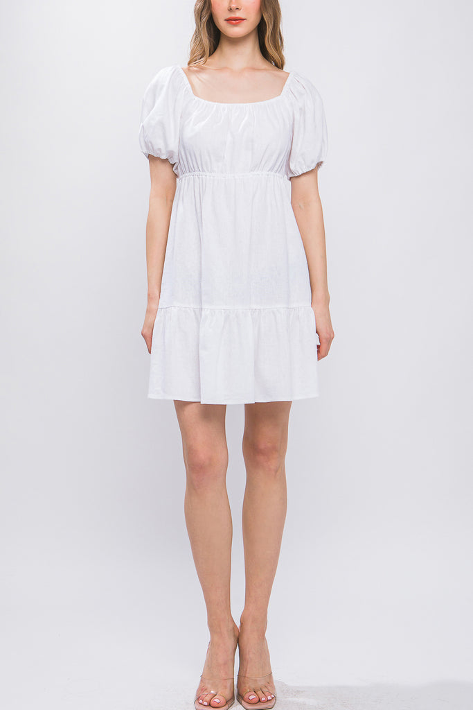Ava Puff Sleeve Mini Dress