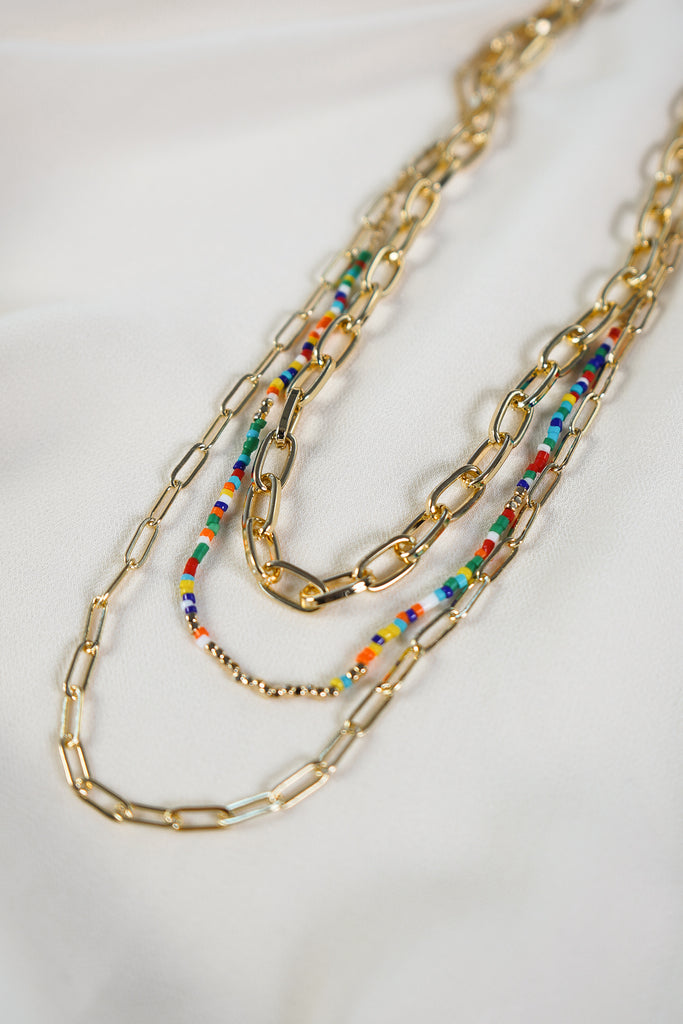 Beaded Layered Necklace