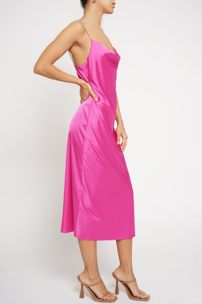 Jewel Strap Midi Dress